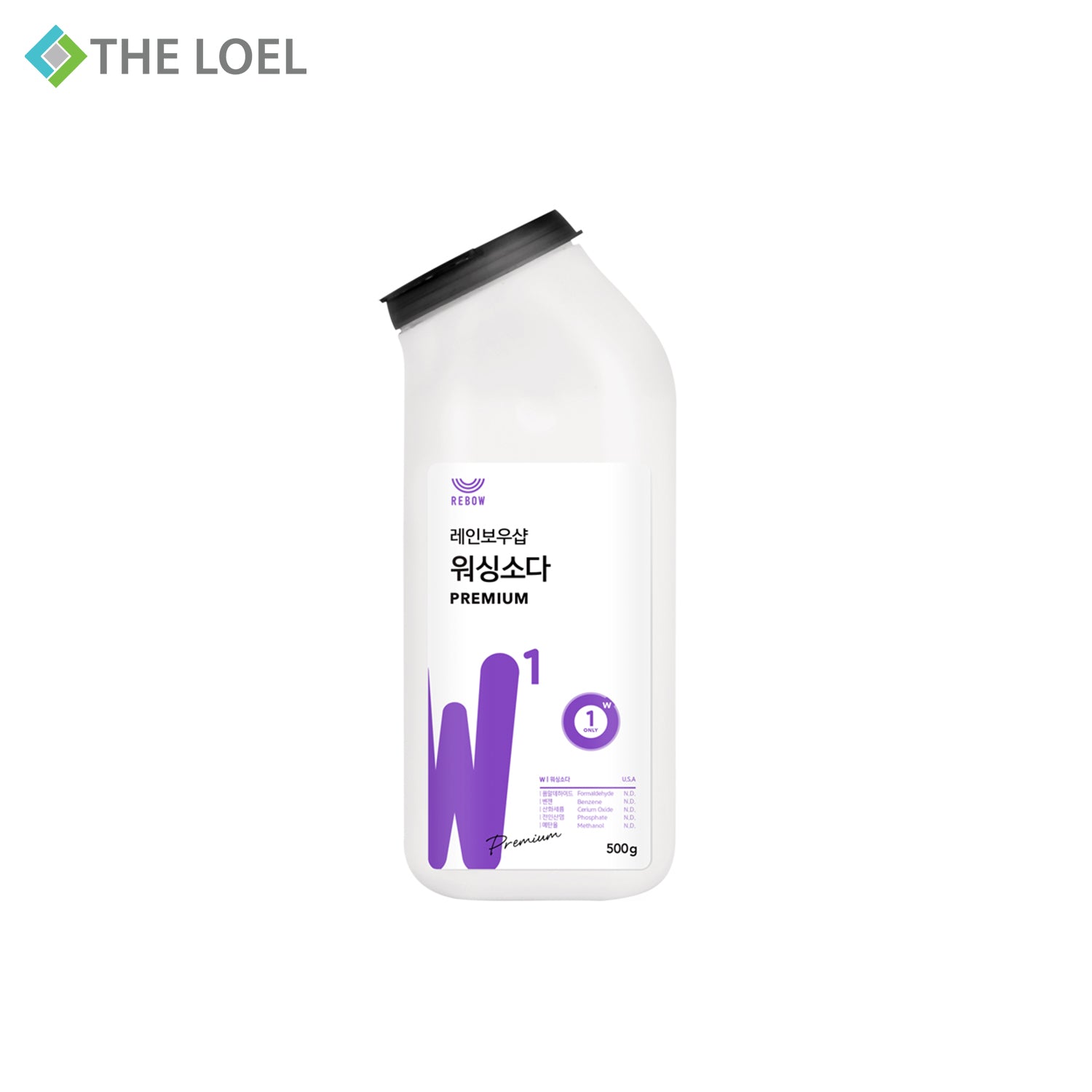 The Loel - 天然洗衣碳酸鈉清潔粉 瓶裝 500g (1pc) #洗衣#去油污#除臭 Natural Sodium Carbonate Powder for Laundry (Bottle) 500g (1pc)