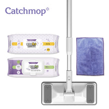 將圖片載入圖庫檢視器 Catchmop - 韓國神奇小拖把 TM02 四件超值組 (1小拖把+1小拖把布+1消毒濕紙巾30pcs+1靜電除塵乾紙50pcs) Korea Small Magic Mop TM02 Special Set (1 Small Telescopic+1 Samll Mop Pad+1 Wet Cloth+1 Dry Cloth)
