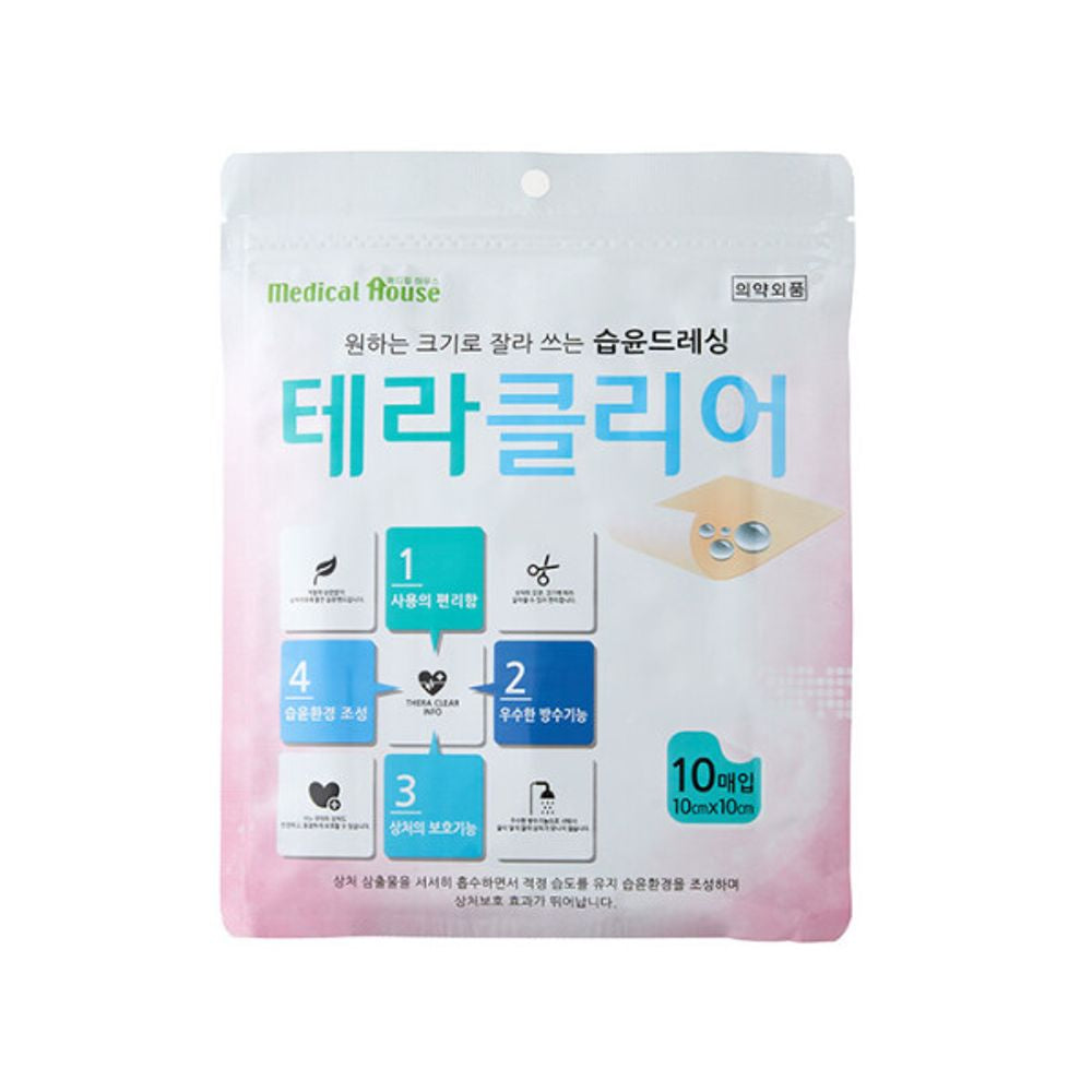 The Loel - Thera Clear 方形創傷膠布 (10pcs) Wet Band Square