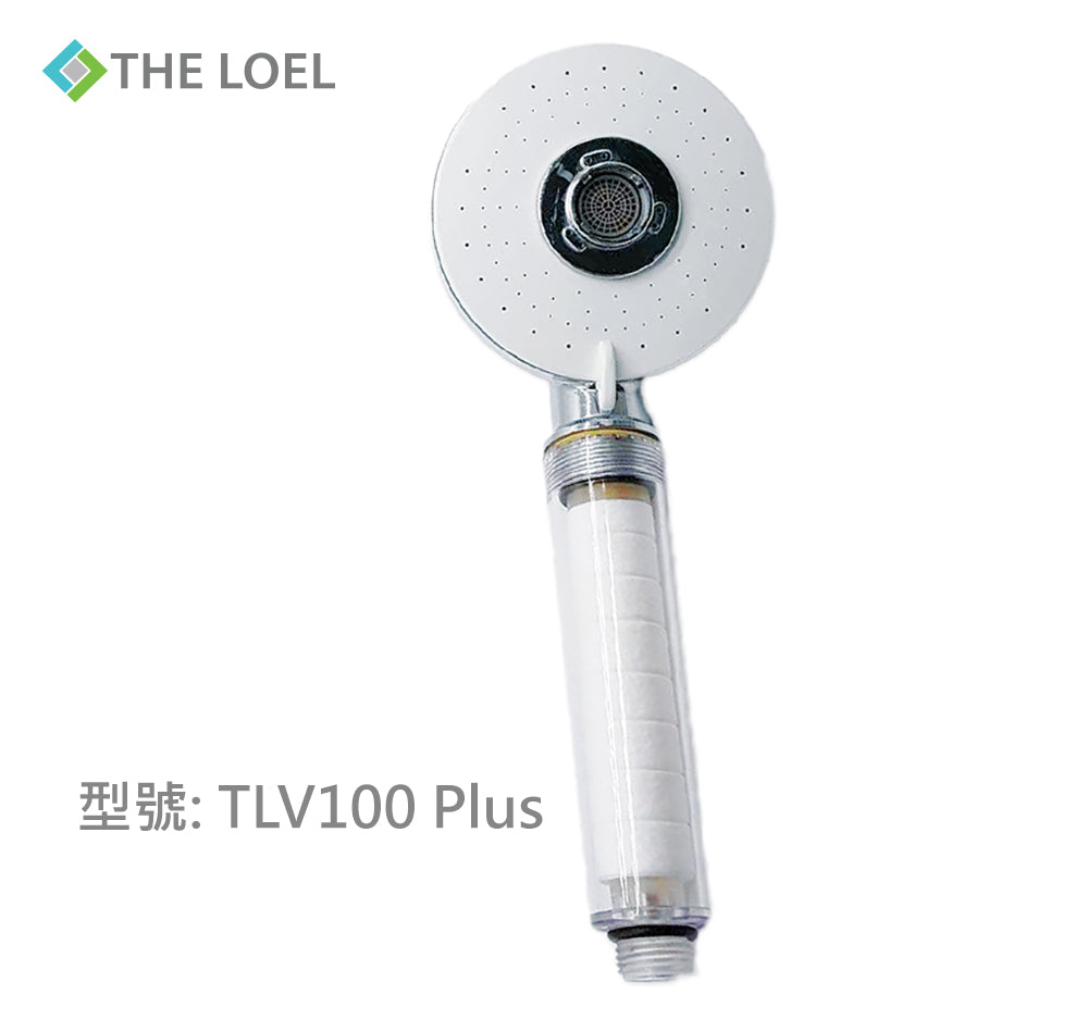 The Loel - TLV-100 Plus 韓國維他命C除氯 花灑頭過濾器 基本裝  [1蓮蓬頭+1抗菌濾芯] Vitamin C Shower Head Water Filter Basic Set [1 Shower Head + 1 Antibacterial Filter]