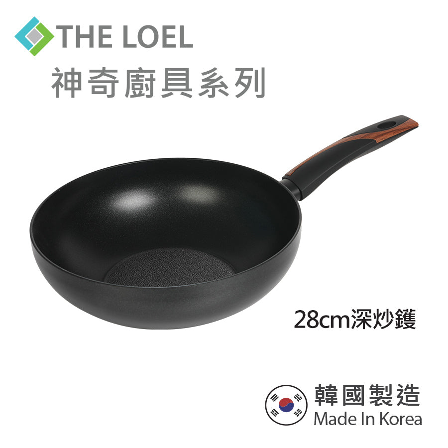 The Loel - 神奇廚具系列 28cm深炒鑊(1pc) Miracle Premium Non-stick Cookware 28cm Wok Pan (1pc)