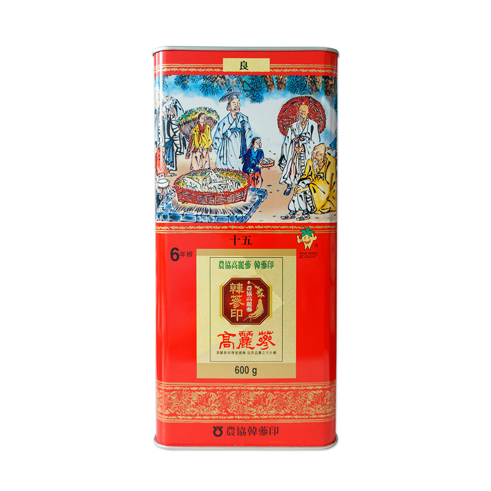 The Loel - 韓蔘印高麗人蔘(良) 15支(600克) 《韓國國營品牌》原支蔘 Hansamin Korean Red Ginseng (Good) 15pcs 600g 