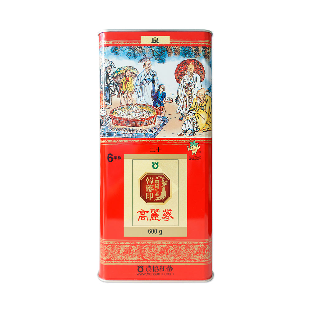 The Loel - 韓蔘印高麗人蔘(良) 20支(600克) 《韓國國營品牌》原支蔘 Hansamin Korean Red Ginseng (Good) 20pcs 600g 