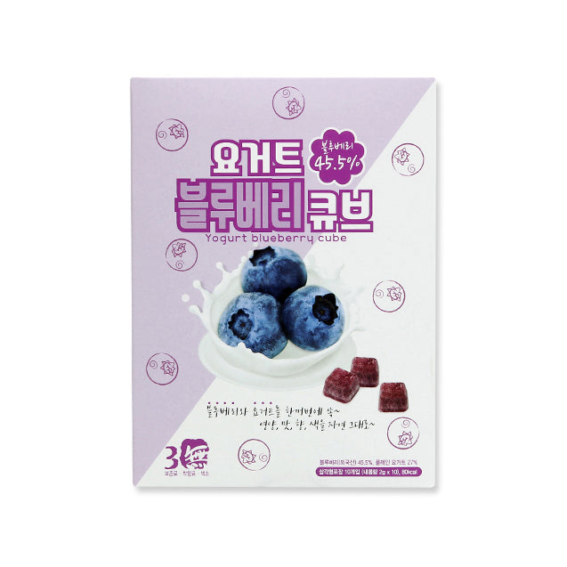 The Loel - 韓國乳酪藍莓方塊20g (2gX10pcs) (適合10個月或以上) (1pc) 嬰兒乳酪 Baby Yogurt Blueberry Cube 20g (2gx10pcs) Freeze Dried Snack (10 months or above)